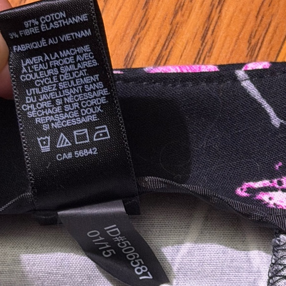 NWT Express Black Pink Floral Mini Skort Y2K Coquette Office Siren Skirt Size 10 - Picture 13 of 13